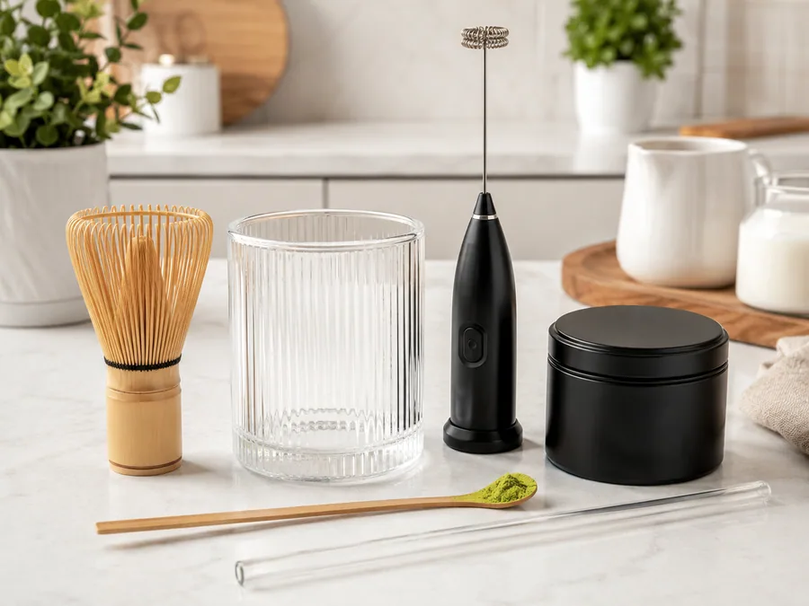 At-home Matcha and Latte Kit Dropshipping Product At-home matcha and latte kit with frother, whisk, tumbler, and drink accessories for 2026 dropshipping product research